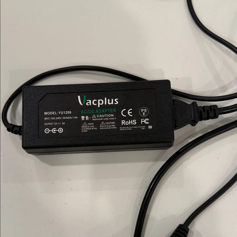 Black AC/DC Adapter